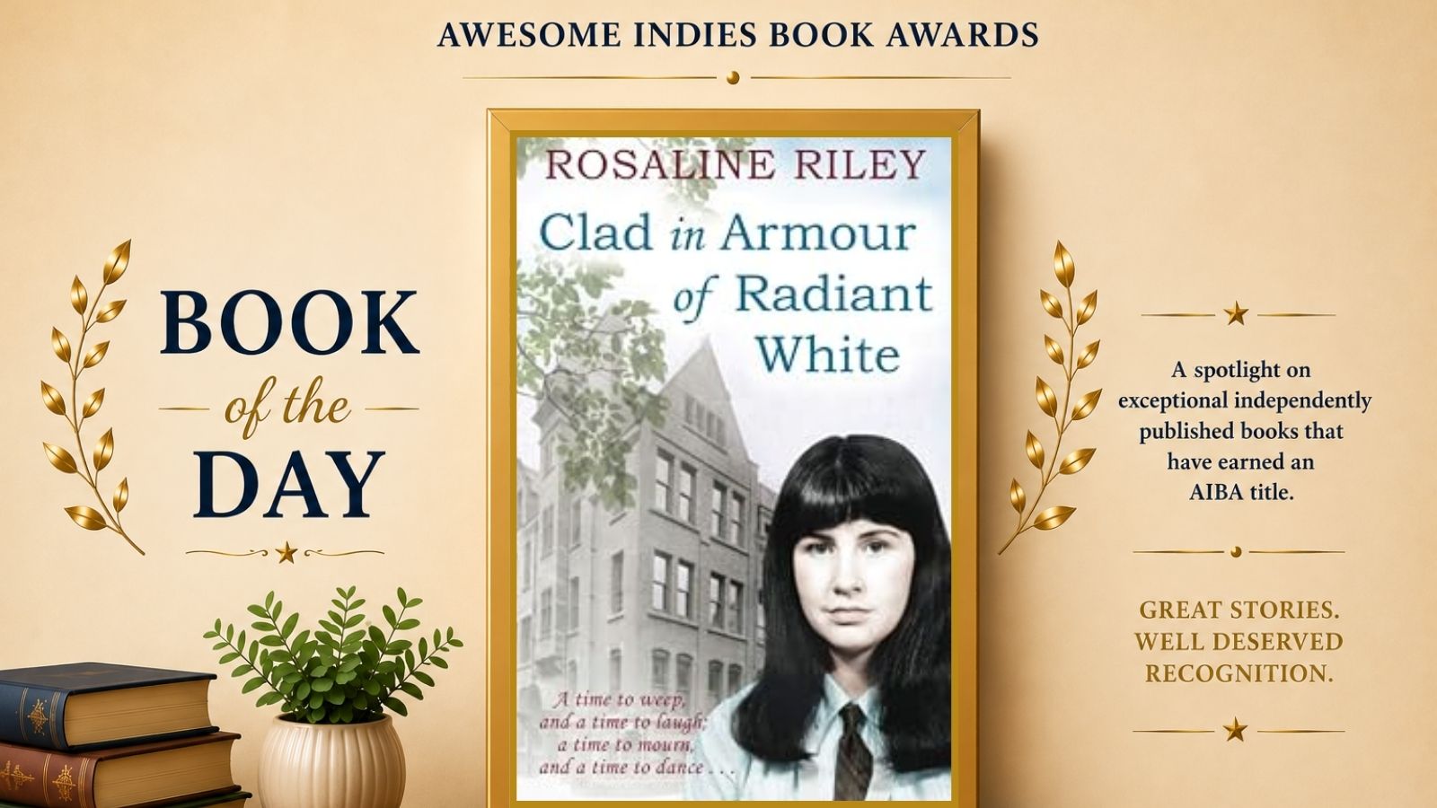 CLAD IN ARMOUR OF RADIANT WHITE by ROSALINE  RILEY